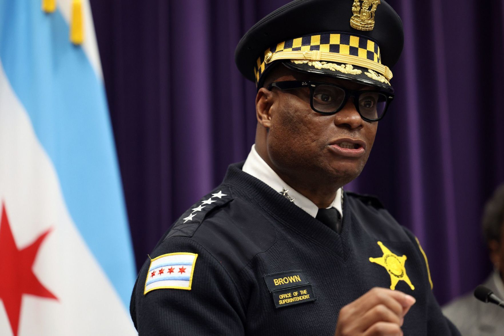 Chicago police Superintendent David Brown